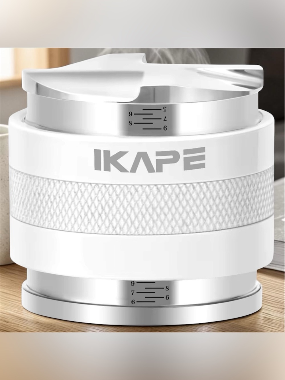 IKAPE 58mm Espresso Distributor Tamper Adjustable Depth Fits Rancilio Gaggia